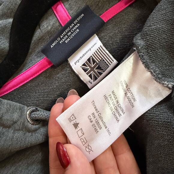 Psycho Bunny Drake Full Zip Hoodie Men's Size Small - Picture 4 of 7